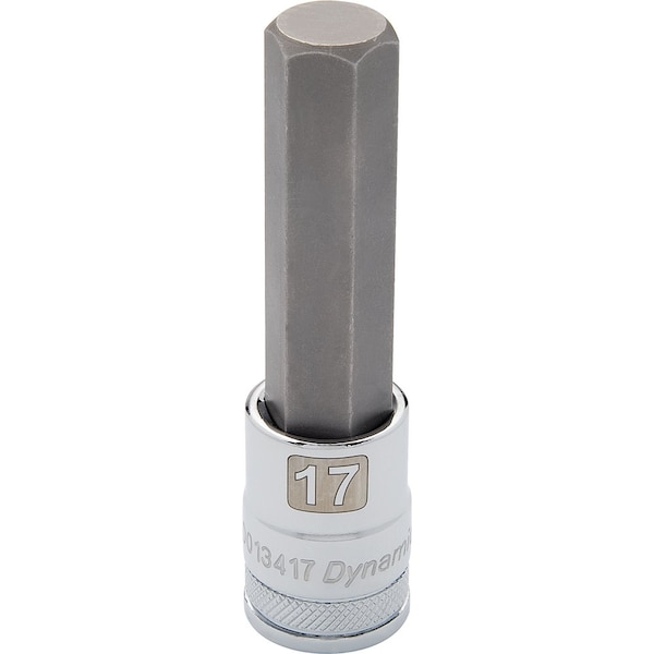 Tools 1/2" Drive Metric Hex Head, 6mm Long Bit, Chrome Finish Socket